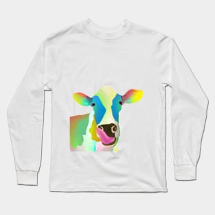 Colorful Cow Long Sleeve T-Shirt